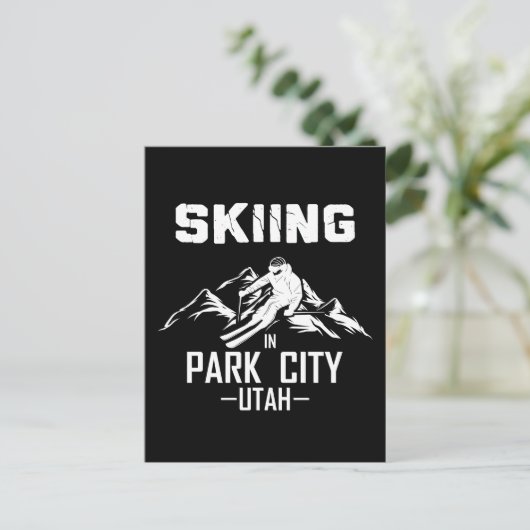 Park City Utah Ski Postkarte (Stehend Vorderseite)