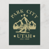 Park City Utah Ski Postkarte (Vorderseite)