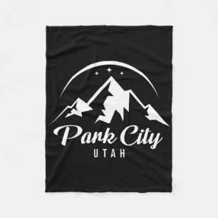 Park City Utah Ski Resort Skifahren Snowboarden Fleecedecke