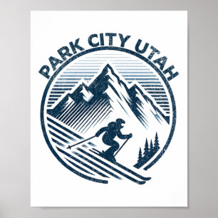 Park City Utah Ski Resort Winterski Poster