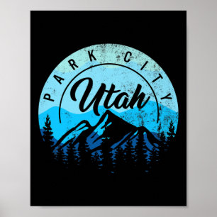 Park City Utah Ski Ski Snowboarden Skifahren Schne Poster