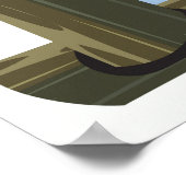 Park city Utah Ski travel poster (Ecke)