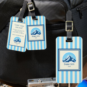 Park City Utah Skiberg Gepäckanhänger