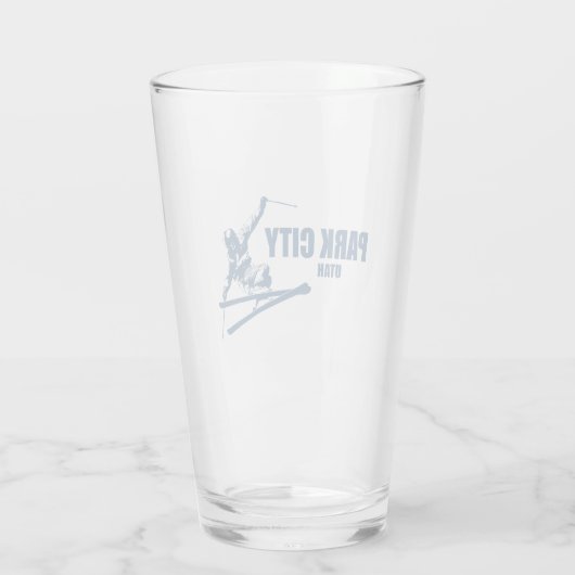 Park City Utah Skier Glas (Rückseite)