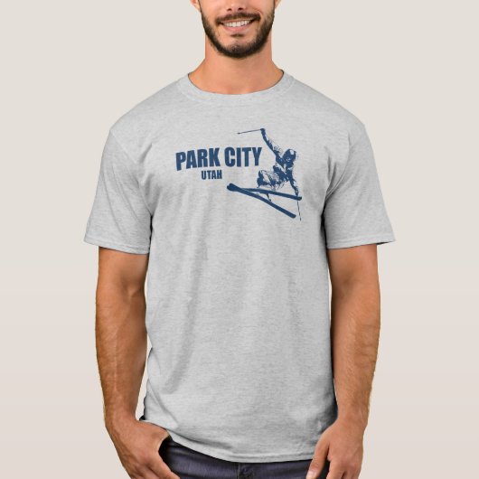 Park City Utah Skier T-Shirt (Vorderseite)
