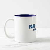 Park City Utah Skier Zweifarbige Tasse (Links)