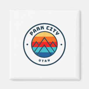 Park City Utah Skifahren Snowboarden Ski Familiena Magnet