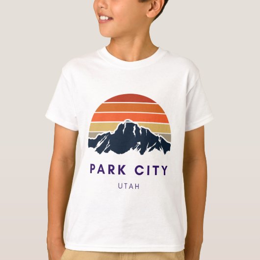 Park City Utah Skifahren Snowboarden Wanderer Utah T-Shirt (Vorderseite)