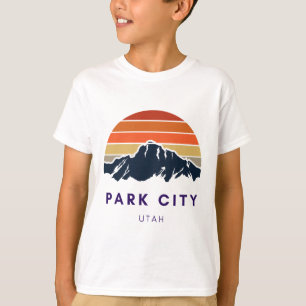 Park City Utah Skifahren Snowboardfahren Wanderer T-Shirt