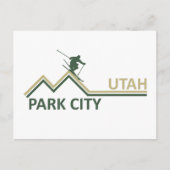 Park City Utah Skigebiet Feiertagspostkarte (Vorderseite)