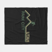 Park City Utah Skigebiet Fleecedecke (Vorderseite (Horizontal))