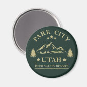 Park City Utah Skigebiet Magnet (Vorderseite/Rückseite)