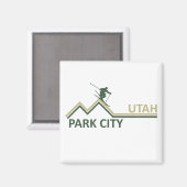 Park City Utah Skigebiet Magnet (Vorderseite/Rückseite)