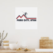 Park City Utah Skigebiet Poster (Küche)