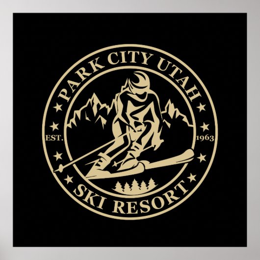 Park City Utah Skigebiet Poster (Vorne)