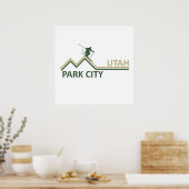 Park City Utah Skigebiet Poster (Küche)