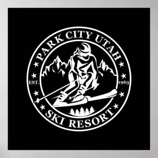 Park City Utah Skigebiet Poster (Vorne)