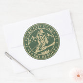 Park City Utah Skigebiet Runder Aufkleber (Umschlag)