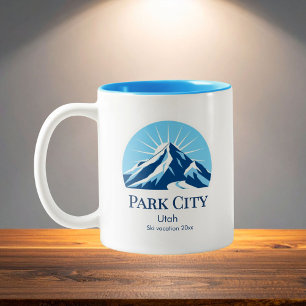 Park City Utah Skigebiet Souvenir Zweifarbige Tasse