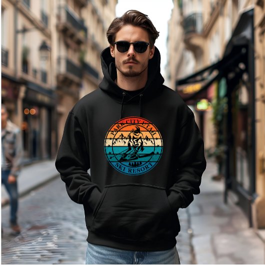 Park City Utah Skigebiet Vintag Hoodie