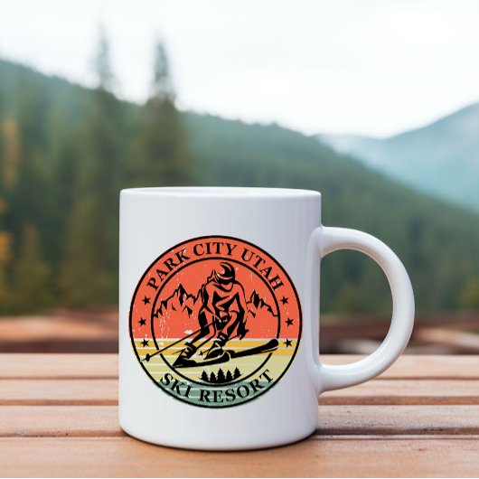 Park City Utah Skigebiet Vintag Tasse