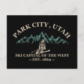 Park City Utah Skigebiete Feiertagspostkarte (Vorderseite)