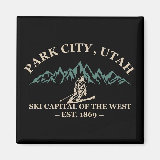 Park City Utah Skigebiete Magnet (Vorne)