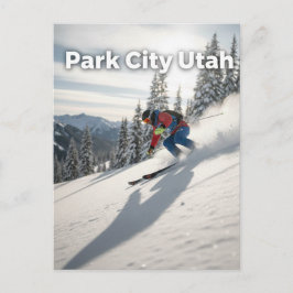 Park city Utah Skiing Postkarte