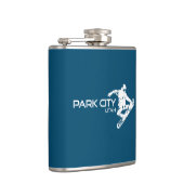 Park City Utah Snowboarder Flachmann (Rechts)