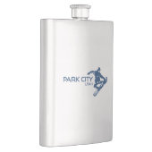 Park City Utah Snowboarder Flachmann (Rechts)