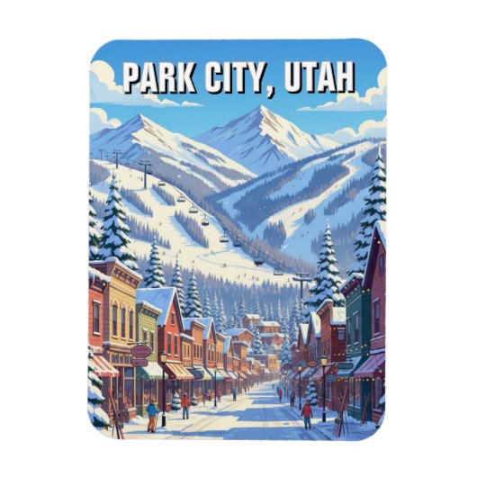 Park City Utah Travel Magnet (Vertikal)