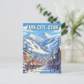 Park City Utah Travel Postkarte (Stehend Vorderseite)