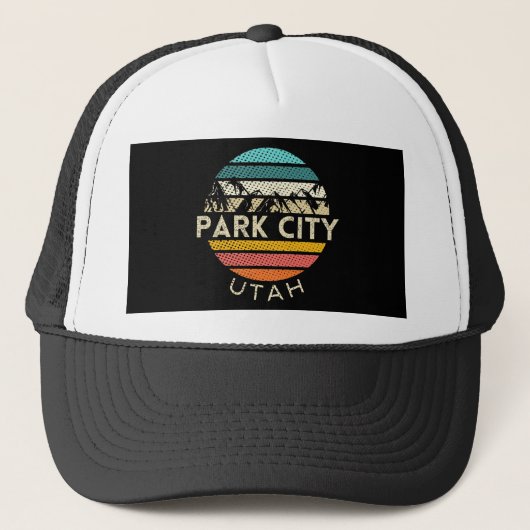 Park City Utah Truckerkappe (Vorderseite)