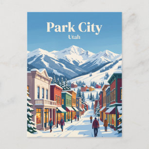 Park City Utah, USA Postkarte