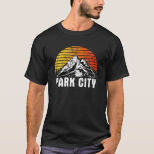 Park City Utah USA Retro Mountains for Men T Shirt