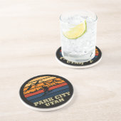 Park City Utah Vintag Getränkeuntersetzer (Seite)