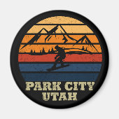 Park City Utah Vintag Magnet (Vorne)