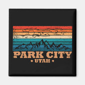 Park City Utah Vintag Magnet (Vorne)