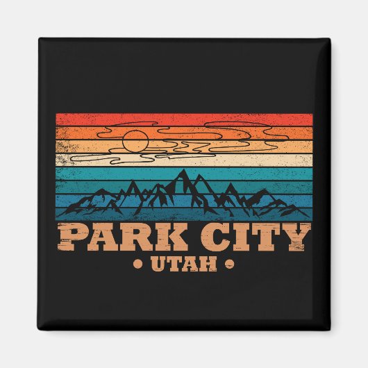 Park City Utah Vintag Magnet (Vorne)