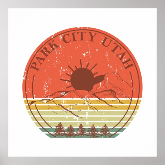 Park City Utah Vintag Poster (Vorne)