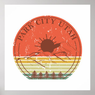 Park City Utah Vintag Poster
