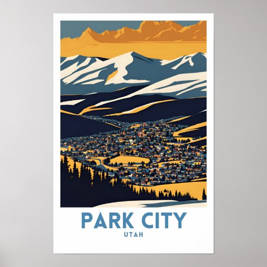 Park City Utah Vintag Poster (Vorne)