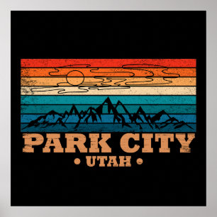 Park City Utah Vintag Poster