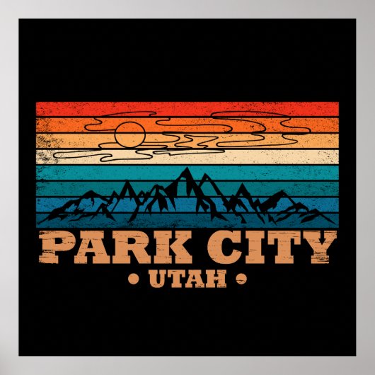 Park City Utah Vintag Poster (Vorne)