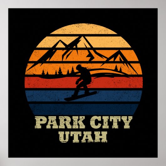 Park City Utah Vintag Poster (Vorne)