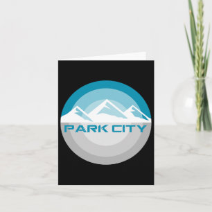 Park City Utah Vintag Retro Snowboarden Skifahren Karte
