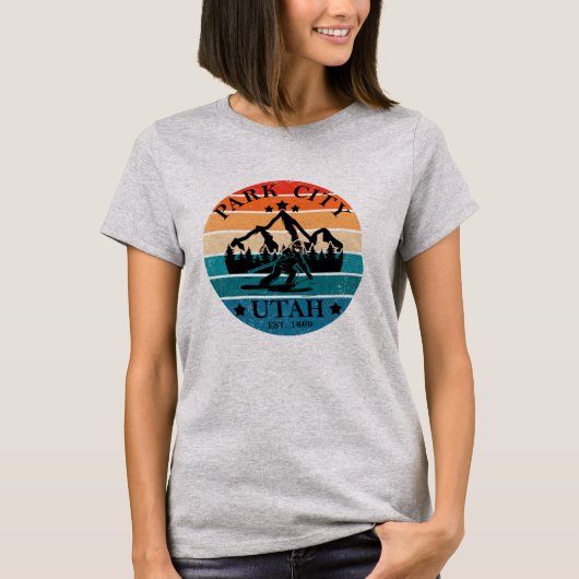 Park City Utah Vintag T-Shirt (Vorderseite)
