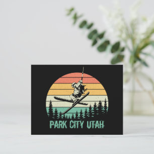 Park City Utah Vintage Feiertagspostkarte