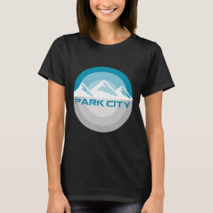 Park City Utah Vintage Retro Snowboarden Skifahren T-Shirt