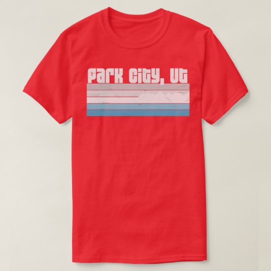 Park City Utah Winter Skifahren T-Shirt (Design vorne)